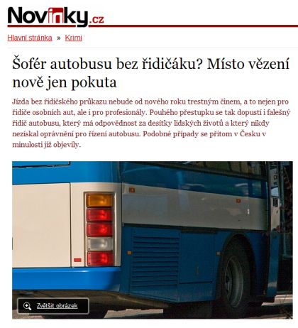 SvÁtEčNí SpEcIÁl: Ilustrační foto 'Autobus & spol.' .