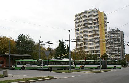 Sváteční trolejbusová bilance Škoda: Zelenobílé setkání Škoda 25Tr Irisbus,