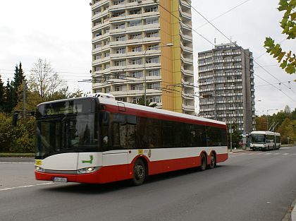 Sváteční trolejbusová bilance Škoda: Zelenobílé setkání Škoda 25Tr Irisbus,
