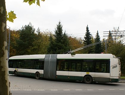 Sváteční trolejbusová bilance Škoda: Zelenobílé setkání Škoda 25Tr Irisbus,