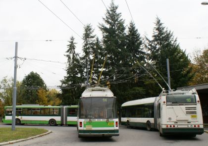 Sváteční trolejbusová bilance Škoda: Zelenobílé setkání Škoda 25Tr Irisbus,