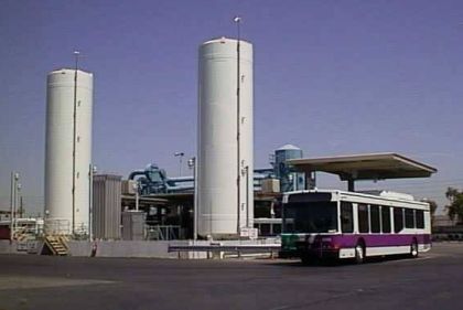 Doprava na zemní plyn - stanice na zkapalněný zemní plyn (LNG) pro autobusy