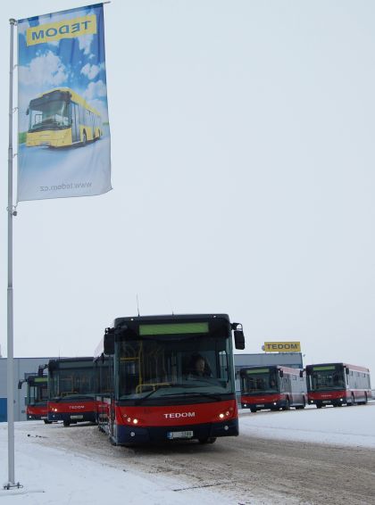 Autobusy TEDOM výrazně omladily vozový park Dopravního podniku Mladá Boleslav.