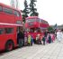 Britské doubledeckery se představily jako Mikulášské  autobusy v České Lípě