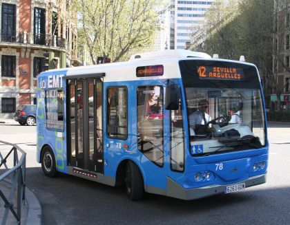 Elektrické minibusy Tecnobus v Madridu