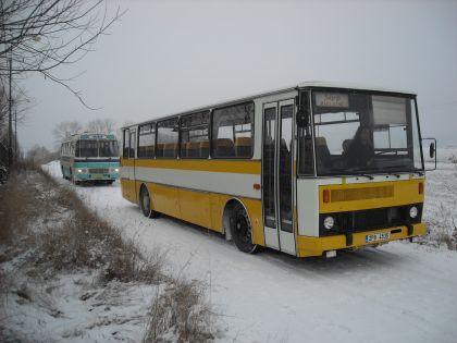 Zimní veteránské záběry ze Strašic