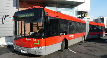 Veolia Transport nasazuje na linku 339 PID první ze tří autobusů Solaris,  