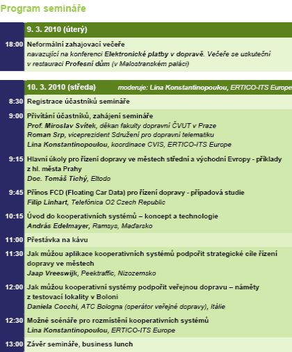 CVIS Workshop Připojený cestovatel: Komunikační technologie jako podpora řízení