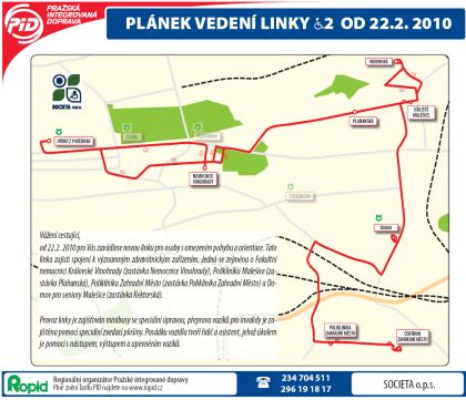 ROPID: Praha zřídila novou linku č. 2 pro tělesně postižené v rámci PID