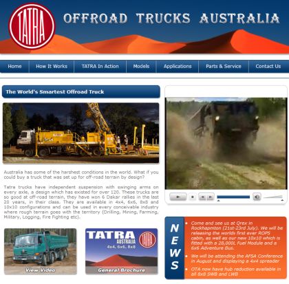 Autobus 6x6: Offroady Tatra v Austrálii