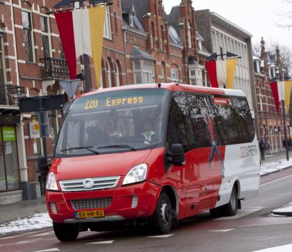 Elektrobus se slovenskou karosérií v barvách Arriva v Severním Brabantsku