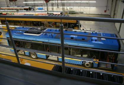 Z výrobního závodu Solaris: Trolejbusové karosérie pro Sofii