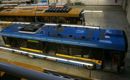 Z výrobního závodu Solaris: Trolejbusové karosérie pro Sofii