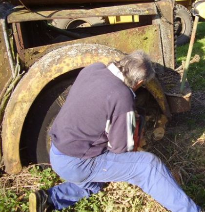 Vyprošťování a převoz autobusového veterána Gräf & Stift