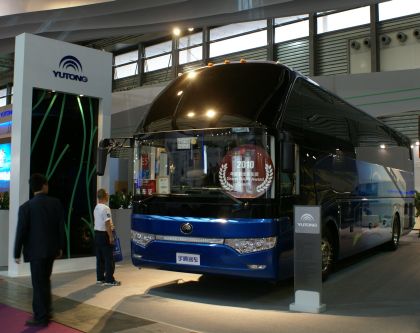 10. BUSWORLD Asia 2010: Expozice společnosti Yutong