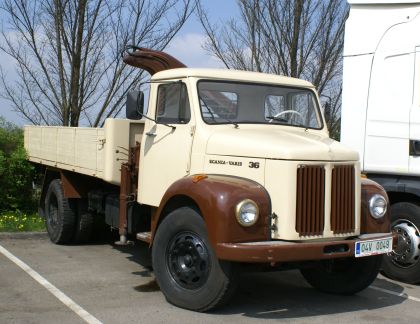 Nákladní automobil Scania Vabis 36. Historický automobil jsme vyfotografovali