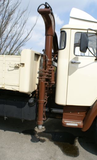 Nákladní automobil Scania Vabis 36. Historický automobil jsme vyfotografovali