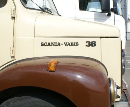 Nákladní automobil Scania Vabis 36. Historický automobil jsme vyfotografovali