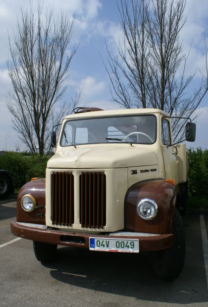 Nákladní automobil Scania Vabis 36. Historický automobil jsme vyfotografovali