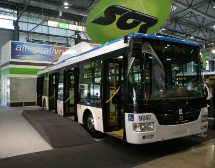 První  elektrozáběry z veletrhu Autotec: Hybridy, trolejbus, elektrobus ...