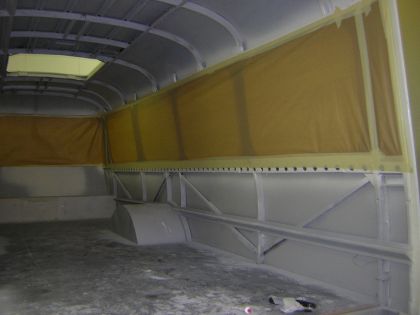 Záběry z postupu prací na kloubovém autobuse Škoda 706 RTO-K