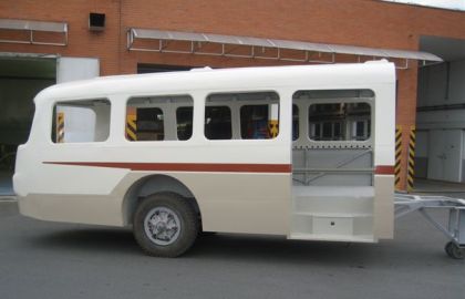 Aktuálně z postupu lakování repliky kloubového autobusu Škoda 706 RTO-K