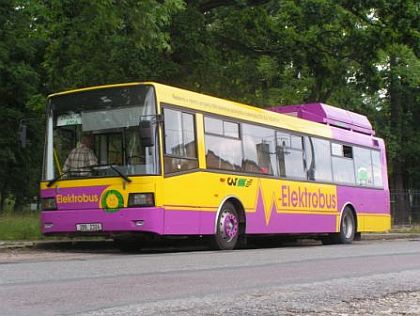 Záběry ze sobotní jízdy znojemského elektrobusu