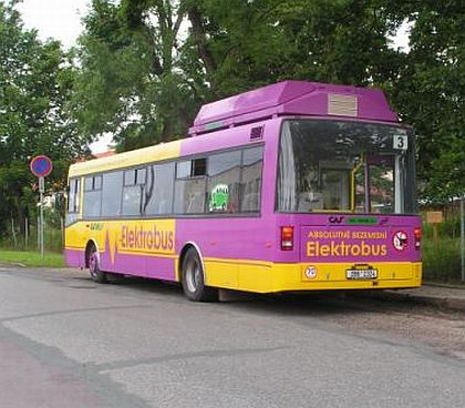 Záběry ze sobotní jízdy znojemského elektrobusu