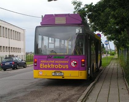 Záběry ze sobotní jízdy znojemského elektrobusu 