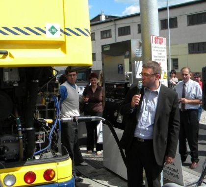 Bonett otevřel 23.6.2010 novou plnicí CNG stanici v Přerově