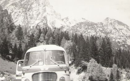 Škoda 706 RTO LUX CH-13-18 chebského ČSAD na cestách. I. část cesty do Itálie