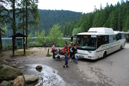 Nová autobusová linka na šumavské Černé jezero funguje už  od  7. srpna 2010