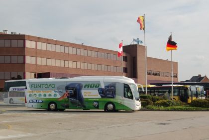 Autokary Van Hool  na IAA v Hannoveru s integrovaným  MOD systémem Funtoro
