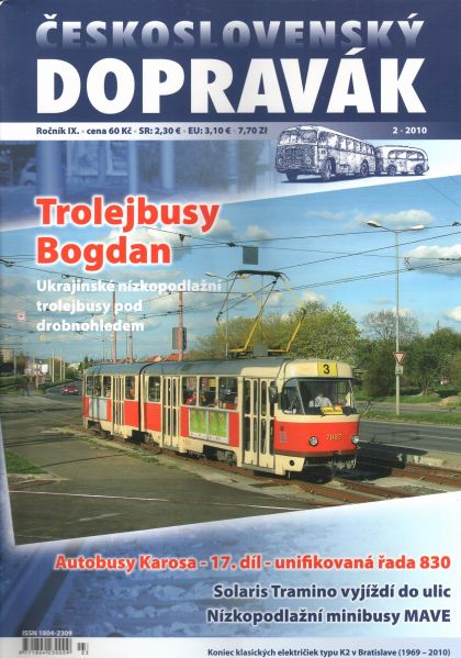 Vyšlo třetí číslo časopisu ČESKOSLOVENSKÝ DOPRAVÁK 2010