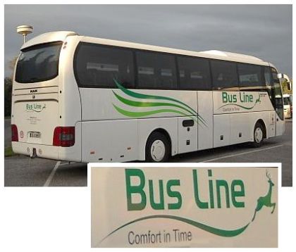 Bus Line Comfort in Time - nové logo a slogan skupiny okolo ČSAD Semily 