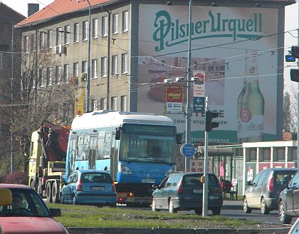 TriHyBus 'projížděl' Plzní. Kam cestoval, 