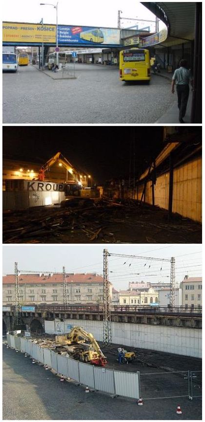 Pokračuje rekonstrukce autobusového nádraží ÚAN Praha Florenc