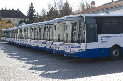 Několik záběrů nových autobusů Mercedes-Benz z Jihlavy