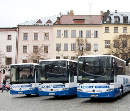 Několik záběrů nových autobusů Mercedes-Benz z Jihlavy