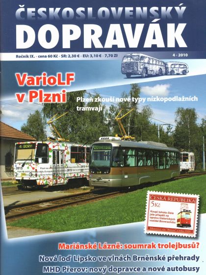 Vyšlo čtvrté  číslo časopisu ČESKOSLOVENSKÝ DOPRAVÁK 2010