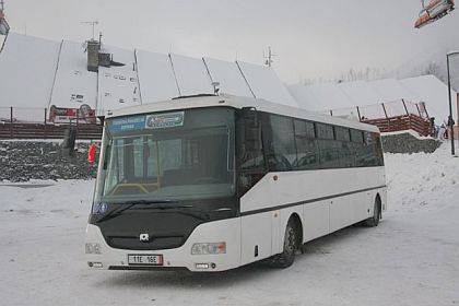 Tatranský elektrobus SOR  jako skibus 