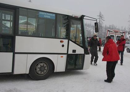 Tatranský elektrobus SOR  jako skibus 