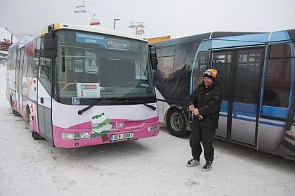 Tatranský elektrobus SOR  jako skibus 