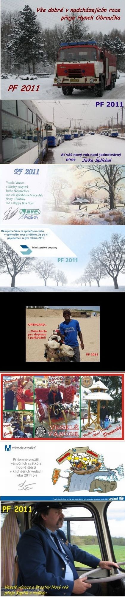 PF 2011 - děkujeme. Poslední uveřejněná PF
