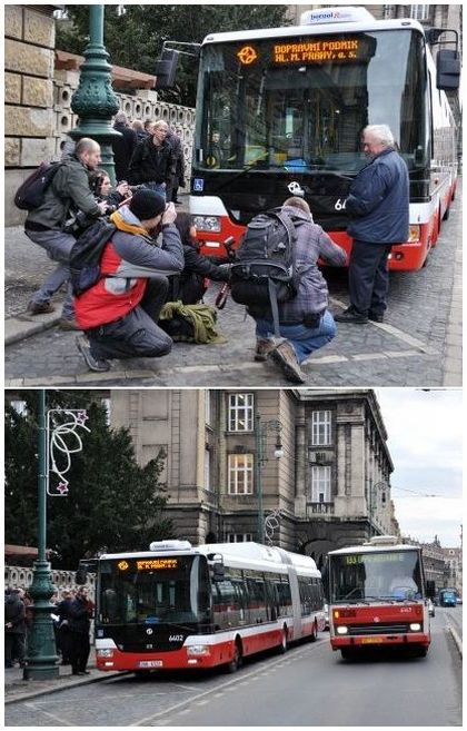 Hybridní autobus SOR NBH 18 v Praze podruhé