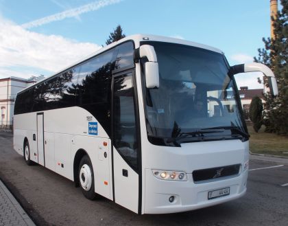 Test nového typu autokaru Volvo 9500 pro časopis Doprava a silnice