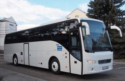 Test nového typu autokaru Volvo 9500 pro časopis Doprava a silnice
