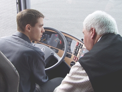 2005: Z Darové do EvoBusu Holýšov a zpět 18.3. 2005 testovacím autobusem