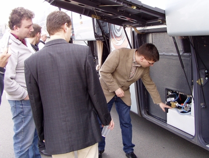 2005: Z Darové do EvoBusu Holýšov a zpět 18.3. 2005 testovacím autobusem