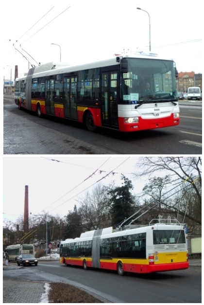 Testovací jízdy v plzeňských ulicích: 'Lublin' a 'Hradec'
